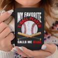 My Favorite T-Ball Player Calls Me Nana Baseball Coffee Mug Personalized Gifts