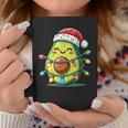 Festive Avocado Santa Christmas Lighting Tassen Lustige Geschenke