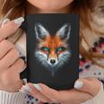 Fox Animal Blue Eyes Illustration Fox Tassen Lustige Geschenke