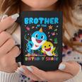 Brother Of The Birthday Family Shark Birthday Boy Girl Coffee Mug Funny Gifts