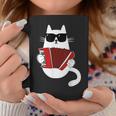 Cat Sunglasses Accordionist Accordion Musician Tassen Lustige Geschenke