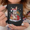 Christmas Bunny Santa Hat Rabbit Christmas Tassen Lustige Geschenke