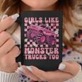 Girls Like Monster Trucks Too Pink Monster Truck Girls Coffee Mug Funny Gifts