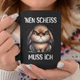 Rabbit With Cheeky Saying 'Nen Scheiss Muss Ich Tassen Lustige Geschenke