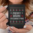 Ugly Christmas Drinking Merry Drunk I'm Christma Tassen Lustige Geschenke