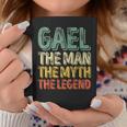 Gael El Hombre El Mito La Leyenda Camisa Primer Nombre Gael Taza de café Regalos divertidos