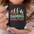 Gaming Evolution Humorideojuego Diciendo Divertido Gamers Taza de café Regalos divertidos