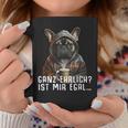 Ganz Ehrlich Ist Mir Egal French Bulldog Slogan Tassen Lustige Geschenke