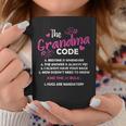 The Grandma Code Grammy Nana Grandma Grandmother Rules 'S Classic Fit Black Short Sleeve Cotton Blend Small Coffee Mug Personalized Gifts