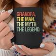 Grandpa The Man The Myth The Legend Grandpa Coffee Mug Personalized Gifts