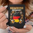 Hamburgo Alemania Souvenir Bandera Alemana Mapa Hamburgoacaciones Taza de café Regalos divertidos