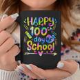 Happy 100Th Day Of School Tie Dye Rainbow 100 Days Smarter Coffee Mug Personalized Gifts