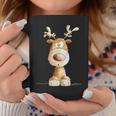 Happy Reindeer I Deer Wild Animal Elk Christmas Fun Tassen Lustige Geschenke