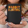 Hare Hunter Orange Camouflage Rabbit Hunting Graphic Print Coffee Mug Unique Gifts