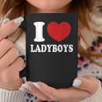 I Heart Love Ladyboys Asia Lover Thailand Ladyboy Graphic Print Coffee Mug Unique Gifts
