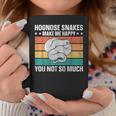 Hognose Snakes Make Me Happy Retro Western Hognose Graphic Print Coffee Mug Unique Gifts