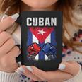 Hombre De Boxeo De Cuba Con Guantes Y Bandera Cubana Taza de café Regalos divertidos