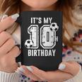 It's My 10Th Birthday Soccer Player 10Th Birthday Player Coffee Mug Personalized Gifts