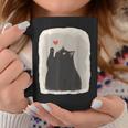 Japanese Anime Cute Cat Heart Kawaii Black Cat Heart Girls Coffee Mug Personalized Gifts