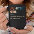 Jiu-Jitsu Girl Definition Jiu-Jitsu Regalo Para Niñas Taza de café Regalos divertidos
