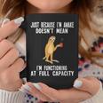 Just Because I'm Awake Doesn't Mean Sloth Lazy Graphic Print Coffee Mug Unique Gifts