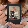 Kawaii Cat Couple Valentines Day Anime Cat Couple Heart Cat Coffee Mug Funny Gifts