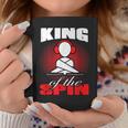 King Of The Spin Edm Dj Music Lover Taza de café Regalos divertidos