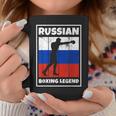 Leyenda De Boxeo Ruso Con Bandera Para Boxeador De Rusia Taza de café Regalos divertidos