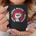 Love Music Hate Fascism Against Nazis Against Right Tassen Lustige Geschenke