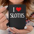I Love Sloths I Heart Sloths Three Toed Tree Sloth Lover Graphic Print Coffee Mug Unique Gifts