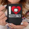 I Love Trash Tv Tv Binge Trash Tv Fan Tassen Lustige Geschenke