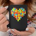 Master Builder Block Brick Building Heart Valentines Day Boy Coffee Mug Personalized Gifts