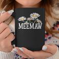 Meemaw Floral Chamomile Mother's Day Meemaw Coffee Mug Personalized Gifts