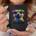 Meerkat With Sunglasses Colourful Popart Cute Meerkat Tassen Lustige Geschenke