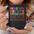 Menschenrechte Statt Rechte Menschen Regenbogen Spruch Tassen Lustige Geschenke