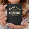 Music City Nashville Tennessee- Ciudad De La Música De Nashville Taza de café Regalos divertidos