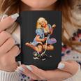 Pin Up Girl Pretty Blonde Noir Lingerie & Talons Hauts Tasse Cadeaux drôles