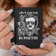 Poesía Poesía Edgar Allan Poe Con Raven Gothic Horror Escritor Taza de café Regalos divertidos