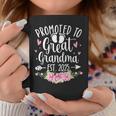 Promoted To Great Grandma Est 2025 First Time New Grandma Coffee Mug Funny Gifts