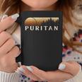 Puritan CO Vintage Evergreen Sunset Eighties Retro Graphic Print Coffee Mug Unique Gifts