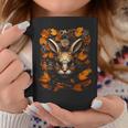 Rabbit Autumn Leaves Animal Art Robot Graphic Hare Graphic Print Coffee Mug Unique Gifts