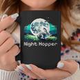 Rabbit Hare Animal Full Moon At Night Bunny 8-Bit Pixel Art Graphic Print Coffee Mug Unique Gifts