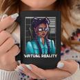 Realidadirtual Japonés Samurai Katana Chica Gamer Gaming Taza de café Regalos divertidos