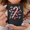 Red And White Candy Cane Santa Christmas Coffee Mug Funny Gifts