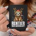 Reindeer War Sold Out Christmas Sloth Christmas Time Tassen Lustige Geschenke