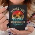 Retired 2025 Not My Problem Anymore Vintage Retirement Coffee Mug Personalized Gifts