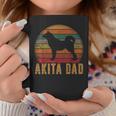 Retro Akita Dad Akita Daddy Dog Owner Pet Father Coffee Mug Personalized Gifts