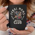 Retro Feral Moms Social Club Sarcastic Saying Mothers Coffee Mug Personalized Gifts