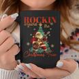 Rocking Around The Christmas Tree Santa Rock And Roll Guitar Tassen Lustige Geschenke