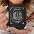 Sak Yant Tigres Gemelos Recuerdo Tatuaje De Yantra Tailandia Taza de café Regalos divertidos